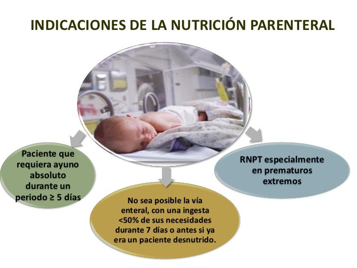 nutricion parenteral en pediatria